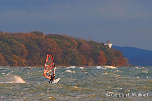 Windsurfing At Sunset_23937.jpg - Windsurfing on Lake Erie near Point Abino at sunset, photographed from Canada's south coast at Sherkston Shores, Ontario.